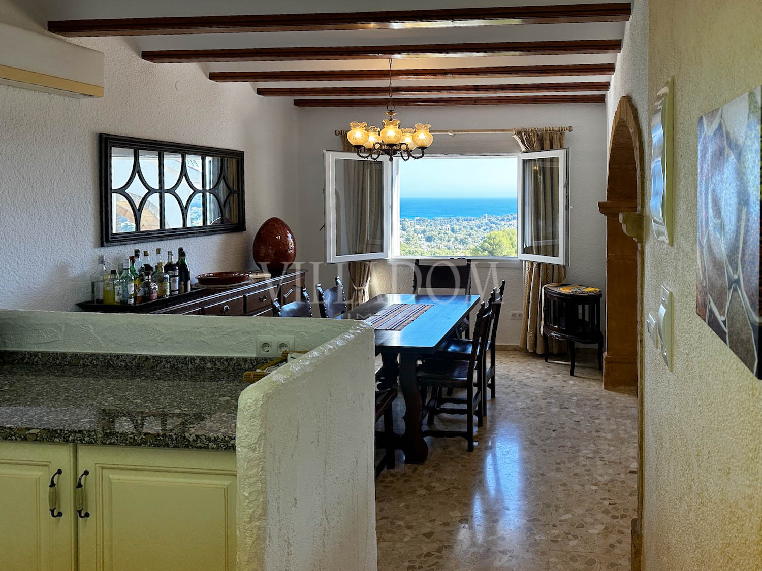 Traditional villa with panoramic sea views